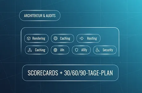 Architektur & Audits für Next.js: Rendering-Matrix (RSC/SSR/ISR), Cache-Strategie, Scorecards