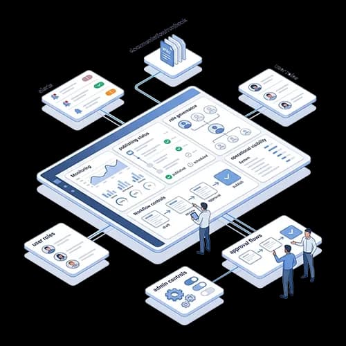 Team arbeitet mit stabiler Strapi-Plattform, Governance und klaren Betriebsprozessen