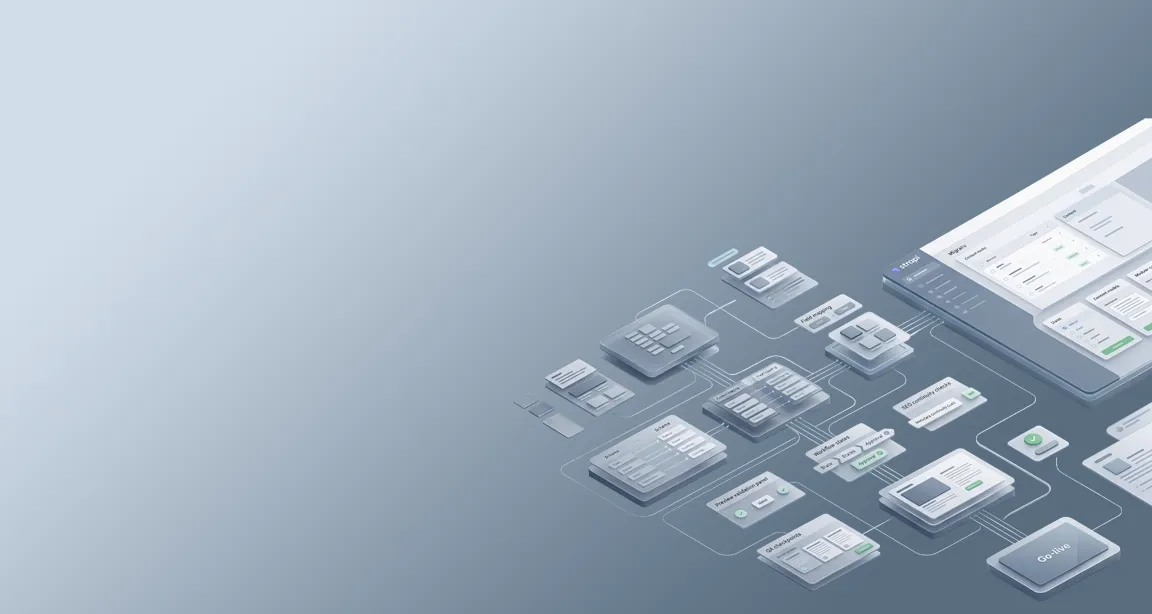 Strapi Migration als strukturierter CMS-Wechsel mit Fokus auf Content-Modelle, SEO-Kontinuität, Redirect-Logik, Vorschau, QA und sicheren Go-live